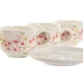 Miniatyrbillede 2 af 4: Piece Coffee Cup Set Home ESPRIT Yellow White Pink Lilac Metal Dolomite 180 ml