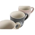 Miniatyrbillede 3 af 4: 4 Piece Mug Set Home ESPRIT Yellow Beige Grey Pink Porcelain 410 ml 13 x 9 x 9,4 cm