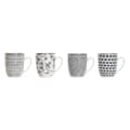 Miniatyrbillede 1 af 4: 4 Piece Mug Set Home ESPRIT Blue White Porcelain 340 ml