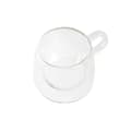 Miniatyrbillede 2 af 2: Piece Coffee Cup Set DKD Home Decor Crystal Transparent Borosilicate Glass (80 ml)