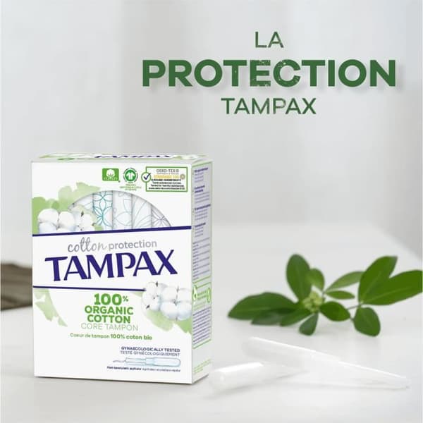 Tampax Cotton Protection Vanliga tamponger med applikator x16