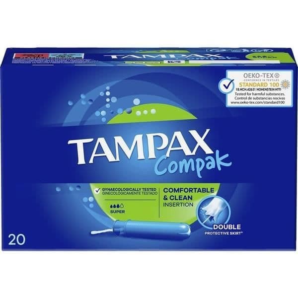 Tampax Compak Tampon Super 20 U unisex
