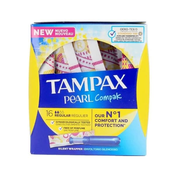 TAMPAX - Tampax Pearl Regular Buffer 18 enheter