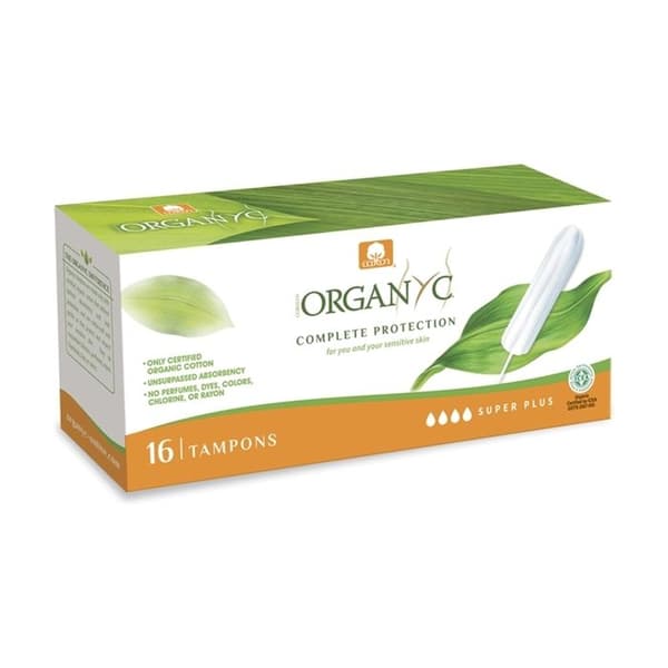 Super Plus tampong - ORGANYC - Ekologisk bomull - Hypoallergenisk - Nedbrytbar - Blandad