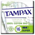 Miniatyrbild 2 av 6: TAMPAX 96 bomullsskydd supertamponger med applikator - förpackning om 6 x 16