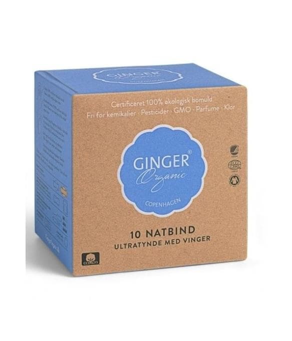 GINGER ORGANIC_Podpaski na noc 10szt