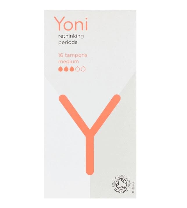 YONI_Organic Cotton Tampons tampony z bawełny organicznej Medium 16szt