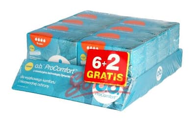 Super O.B.ProComfort comfortable tampons 8op.x 8szt (6 + 2)