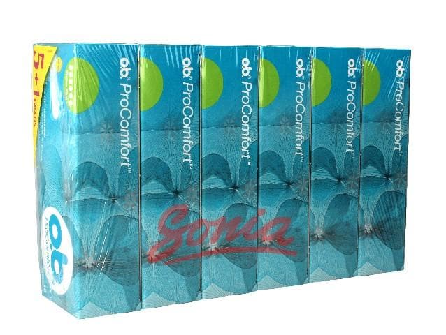 O.B.ProComfort Super Plus tampon 6op comfortable. x 16 pcs (5 + 1 free)