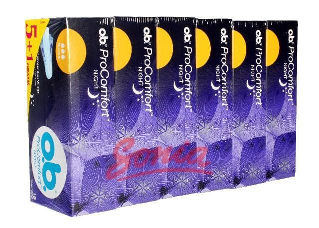 O.B.ProComfort Night Normal tampons 6op comfortable. x 16 pcs (5 + 1 free)