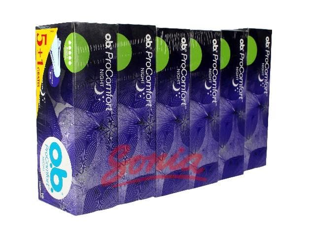 O.B.ProComfort Night Super Plus tampon 6op comfortable. x 16 pcs (5 + 1 free)