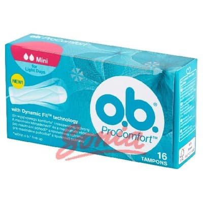 Mini O.B.ProComfort comfortable tampons 1op.- 16pcs