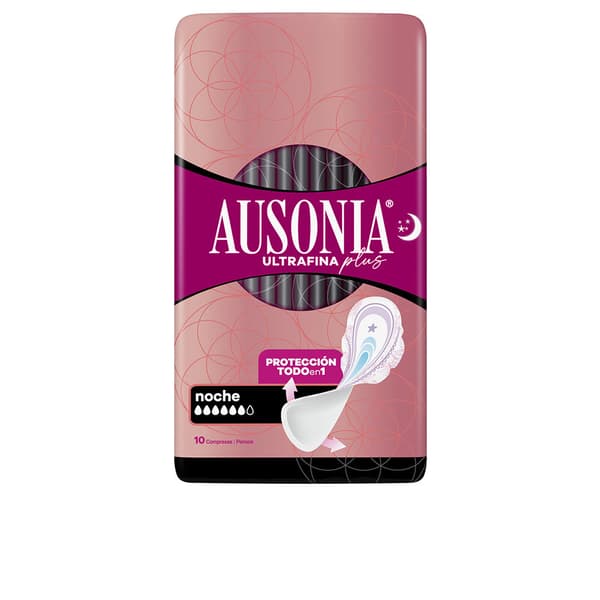 AUSONIA ULTRAFINA PLUS night pads with wings 10 units