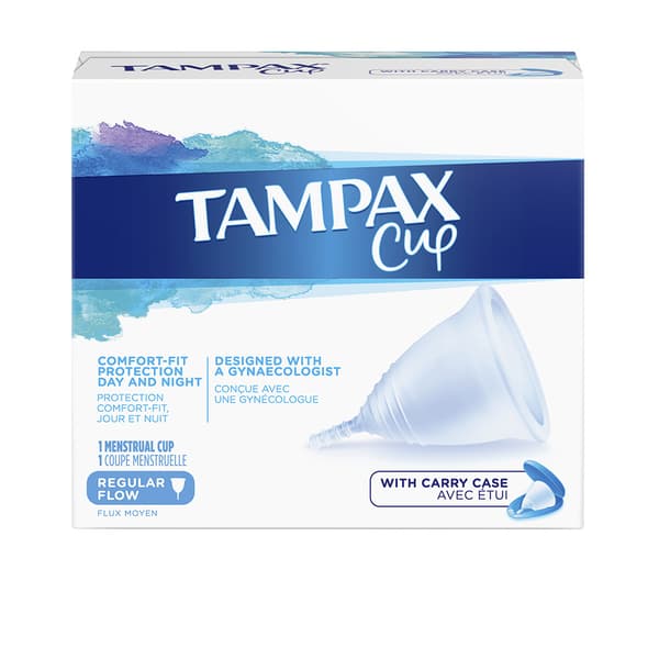 TAMPAX CUP regular menstrual flow 1 pc