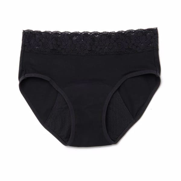 KIWITAS LACE menstrual panties black #M 1 unit