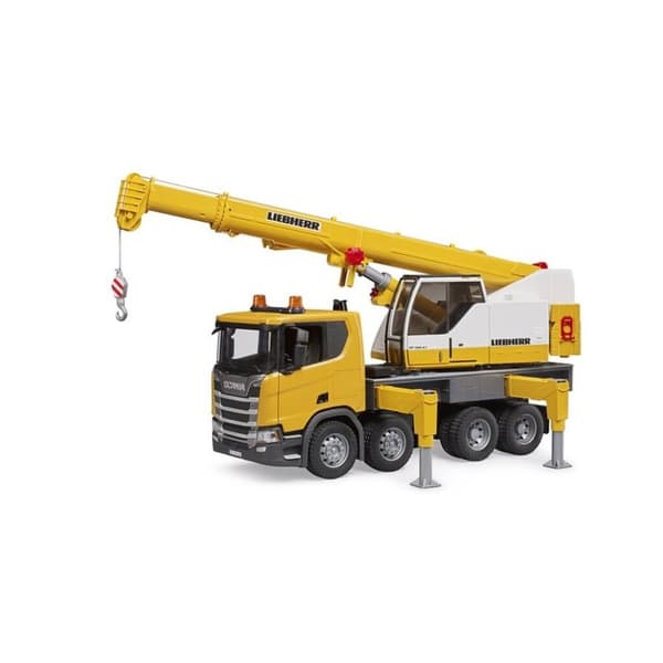 Bruder 03571 Scania Super 560R Liebherr Kranvogn + Lys og Lyd