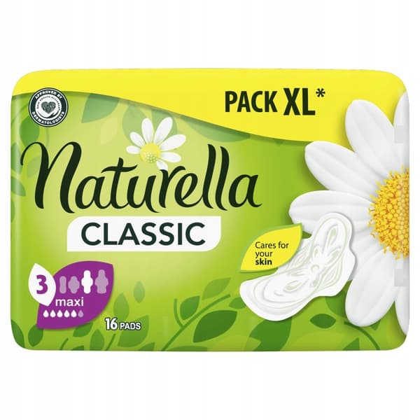 Naturella Classic -kuumsuojia maksisiivillä 16 kpl.