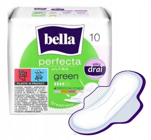 Bella Perfecta Ultra gröna absorberande bindor 8 stycken
