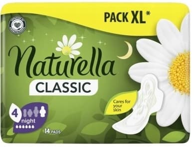 Naturella Classic Night bindor med vingar 14 st.