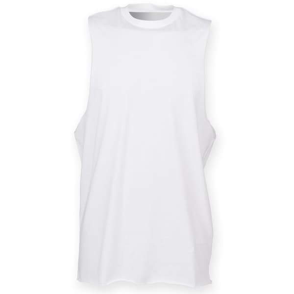 Skinnifit Mens High Neck Slash Armhole Vest