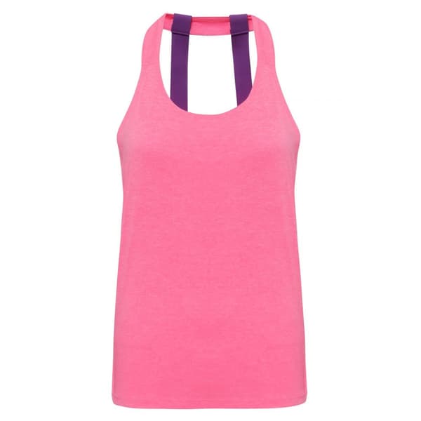 Tri Dri Womens/Ladies väst med dubbla remmar på ryggen utan ärmar Lightning Pink Melange M Tri Dri Womens/Ladies väst med dubbla remmar på ryggen utan ärmar Lightning Pink Melange M