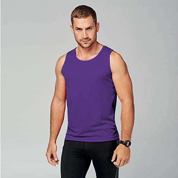 Kariban Proact Mens Sleeveless Sports Training Vest