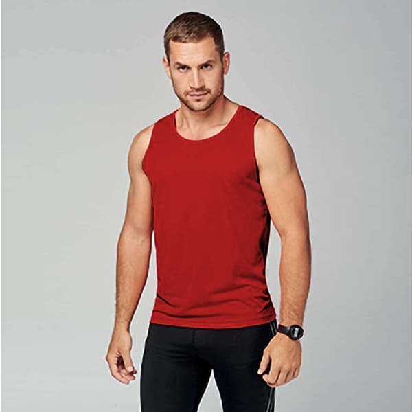 Kariban Proact Mens Sleeveless Sports Training Vest