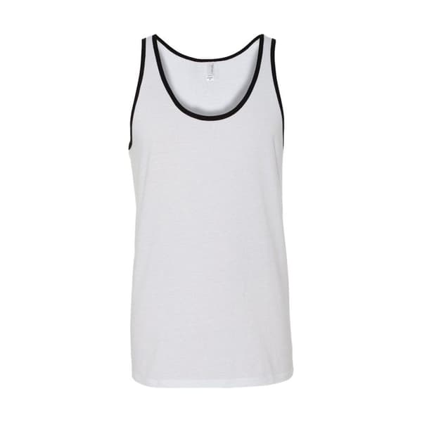 Canvas voksen Unisex Jersey Jersey Tank Top uden ærmer