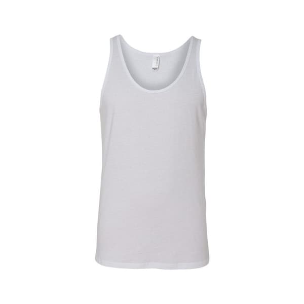Canvas voksen Unisex Jersey Jersey Tank Top uden ærmer