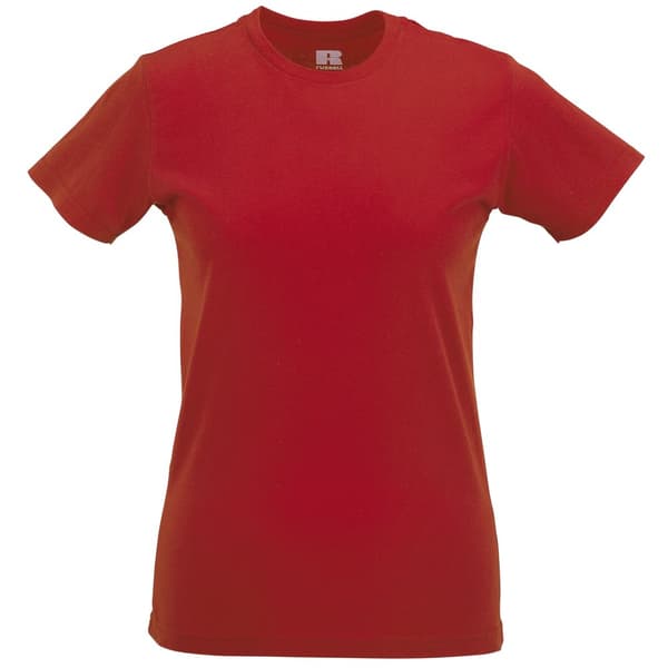 Russell Ladies/Womens Slim Short Sleeve T-Shirt Classic Red XS