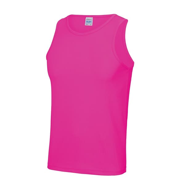 AWDis Just Cool Mens Sports Gym Plain Tank / Vest Top