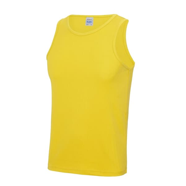 AWDis Just Cool Mens Sports Gym Plain Tank / Vest Top