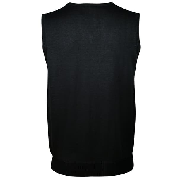 SOLS Unisex Gentlemen Sleeveless V Neck Sweater Vest Black S