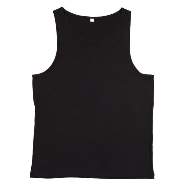 One By Mantis Unisex Drop Armhole Vest Top Black XS