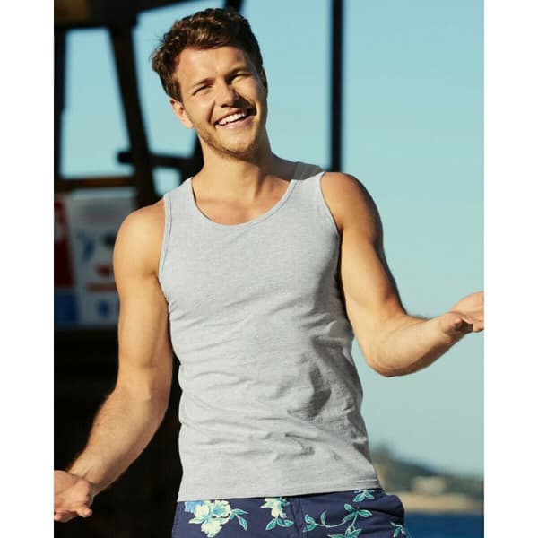 Fruit Of The Loom Mens Athletic Sleeveless Vest / Tank Top