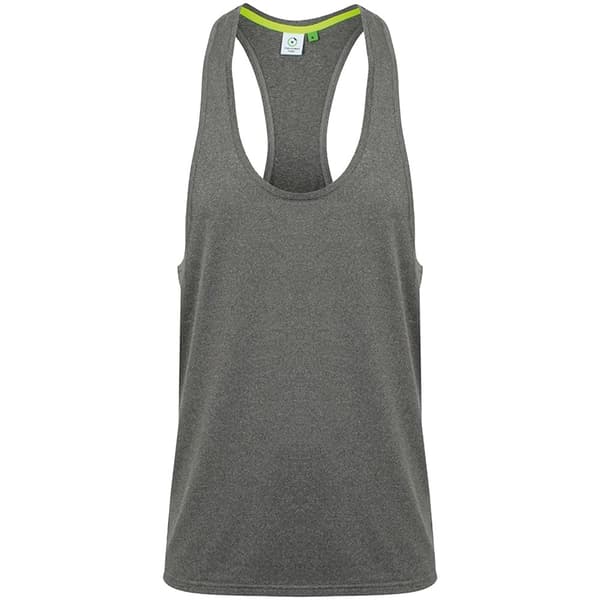 Tombo Mens Muscle Vest Grey Marl XS