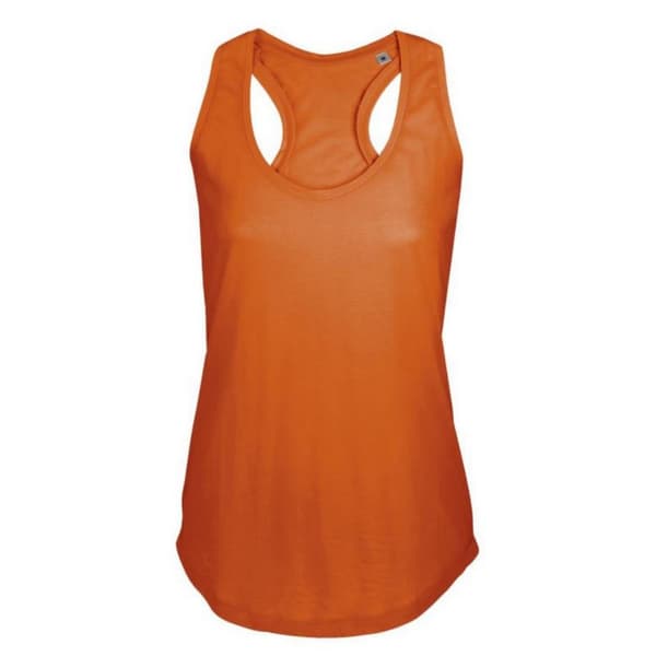 SOLS Kvinnor/Damer Moka slätstruken ärmlös topp Burnt Orange XS