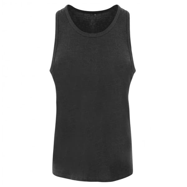 AWDis Just Ts Womens Girlie Tri-Blend Vest Heather Black XS