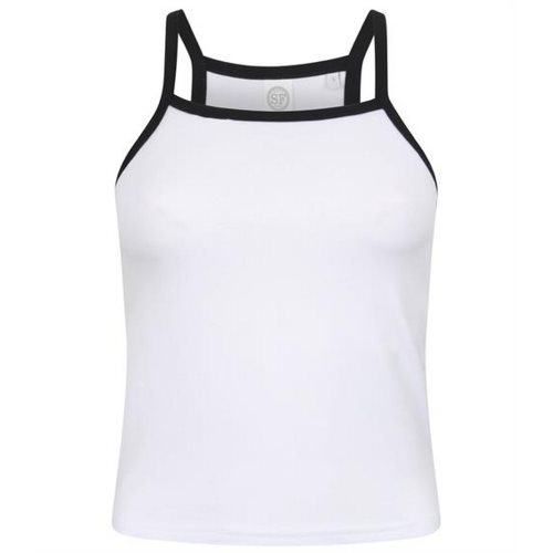 Bild av Skinni Fit Kvinnor / damer må bra kontrast Strappy Vest
