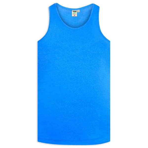 Duke Mens D555 Fabio Tank Top Blue L