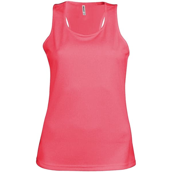 Kariban Proact Womens/Ladies Sleeveless Sports / Training Vest Fluorescent Pink M