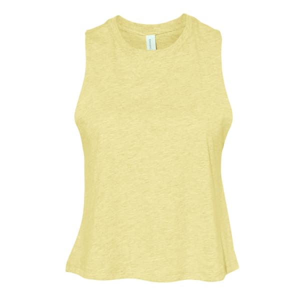 Bella Womens/Ladies Racer Back Cropped Sleeveless Tank Top
