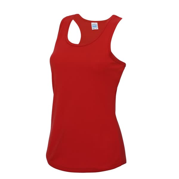 AWDis Just Cool Girlie Fit Sports Damväst / Tank Top Fire Red M