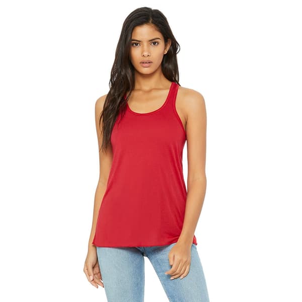Bella Ladies/Womens Flowy Racerback Tank Top