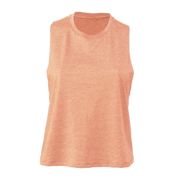 Bella + Canvas Kvinnor/Damer Racerback Cropped Sleeveless Tank Top