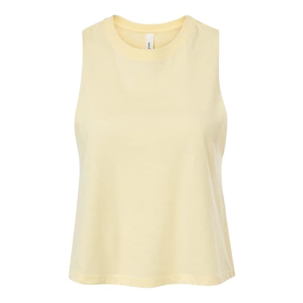 Bella + Canvas Kvinnor/Damer Racerback Cropped Sleeveless Tank Top