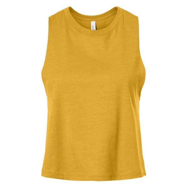 Bella + Canvas Kvinnor/Damer Racerback Cropped Sleeveless Tank Top
