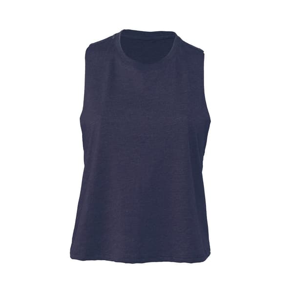 Bella + Canvas Kvinnor/Damer Racerback Cropped Sleeveless Tank Top