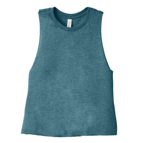 Bella + Canvas Kvinnor/Damer Racerback Cropped Sleeveless Tank Top