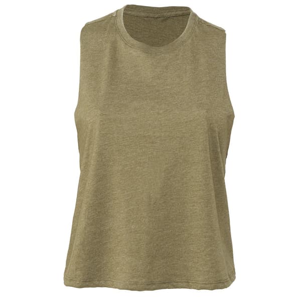Bella + Canvas Kvinnor/Damer Racerback Cropped Sleeveless Tank Top